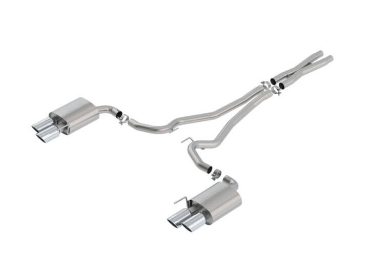 Borla 2018-2023 Ford Mustang GT S-Type Cat-Back Exhaust - Chrome Tips