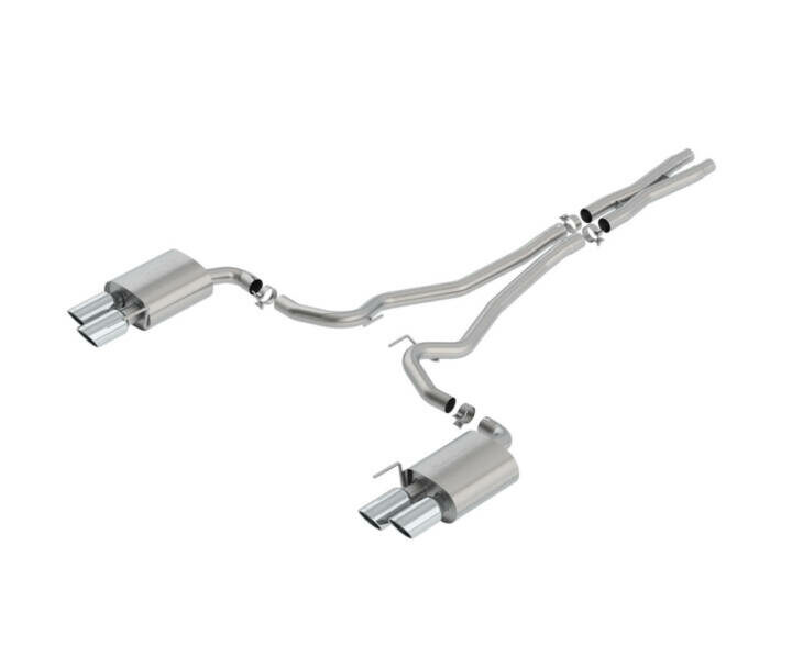 Borla 2018-2023 Ford Mustang GT S-Type Cat-Back Exhaust - Chrome Tips