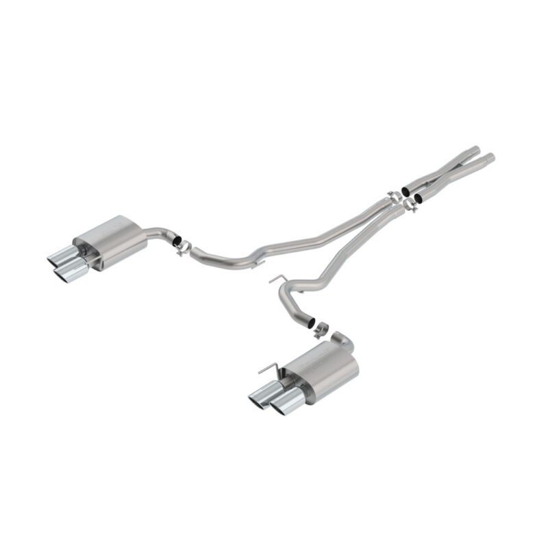 Borla 2018-2023 Ford Mustang GT S-Type Cat-Back Exhaust - Chrome Tips