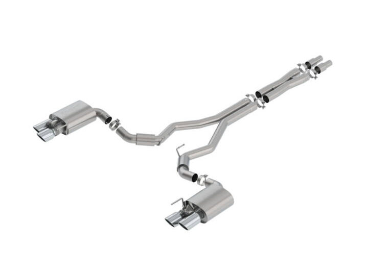 Borla 2018-2023 Ford Mustang GT S-Type Cat-Back Exhaust - Chrome Tips