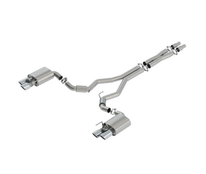 Borla 2018-2023 Ford Mustang GT S-Type Cat-Back Exhaust - Chrome Tips