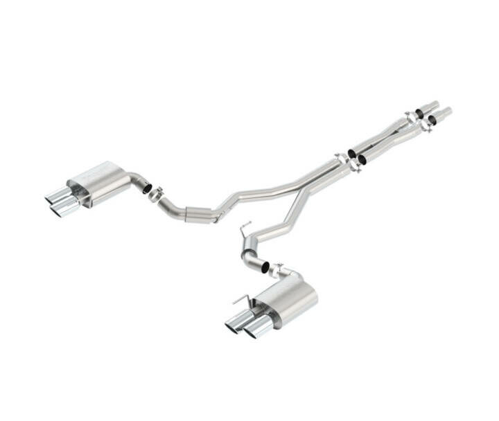 Borla 2018-2023 Ford Mustang GT S-Type Cat-Back Exhuast - Chrome Tips