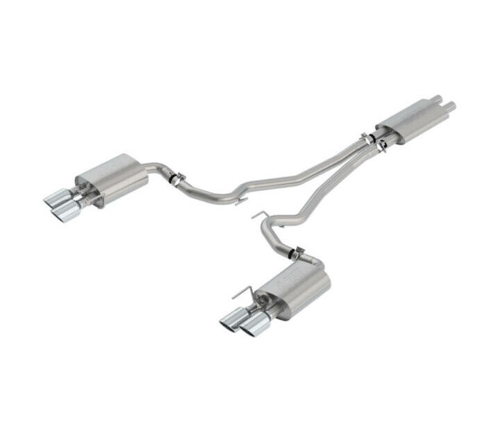 Borla 2018-2023 Ford Mustang GT Touring Cat-Back Exhaust - Chrome Tips