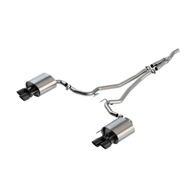 Borla 2019-2023 Ford Mustang EcoBoost HPP S-Type Cat-Back Exhaust - Black Chrome Tips