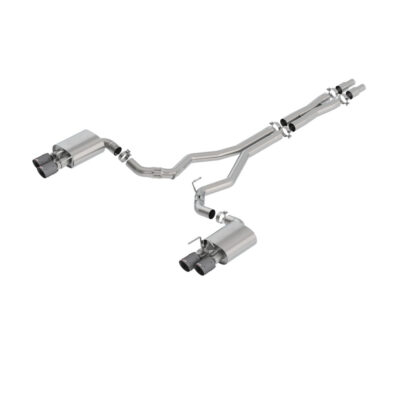 Borla Exhaust 2018-2023 Ford Mustang GT ATAK Cat-Back Exhaust System - Carbon Fiber Tips - Black