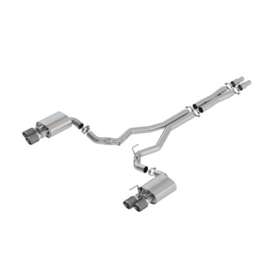 Borla Exhaust 2018-2023 Ford Mustang GT ATAK Cat-Back Exhaust System - Carbon Fiber Tips - Bright