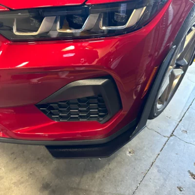 ZL1 Addons 2024-2025 Ford Mustang GT/EcoBoost GT500 Style Front Splitter Winglet Fender Extensions
