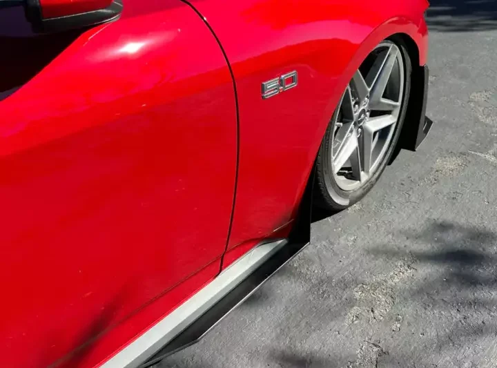 ZL1 Addons 2024 Ford Mustang GT/EcoBoost 'GT500 Style' Side Skirt Extensions