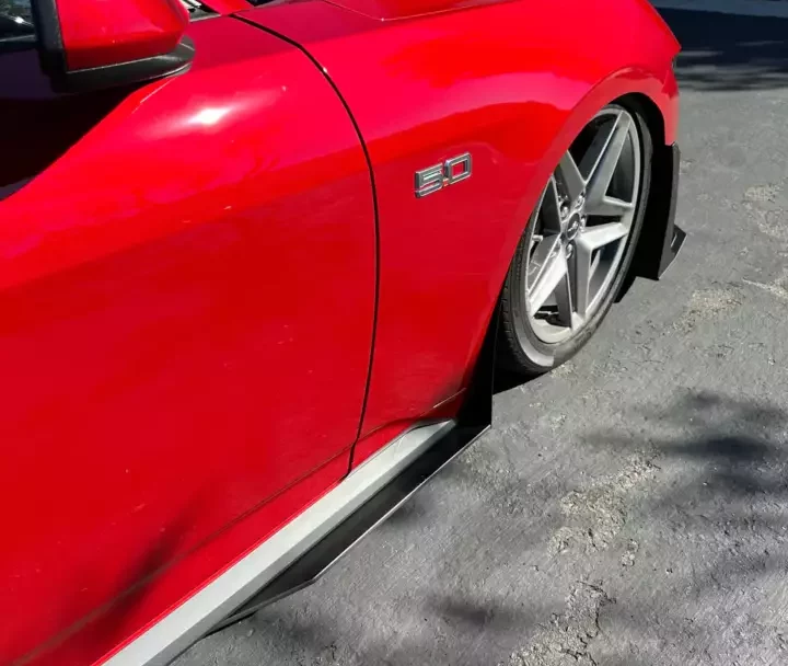 ZL1 Addons 2024 Ford Mustang GT/EcoBoost 'GT500 Style' Side Skirt Extensions