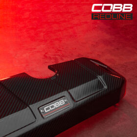 COBB 2017-2024 Ford F-150 EcoBoost Raptor / Limited / Tremor / 3.5L / 2.7L Carbon Fiber Redline Coolant Cover — view 2