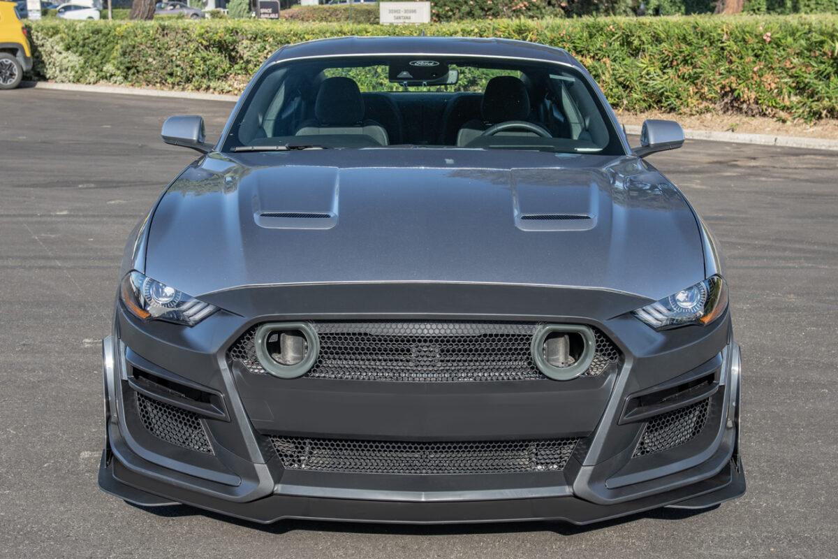 FFP 2018 2023 Ford Mustang GT500 Front Bumper Conversion With LED Grille Kit