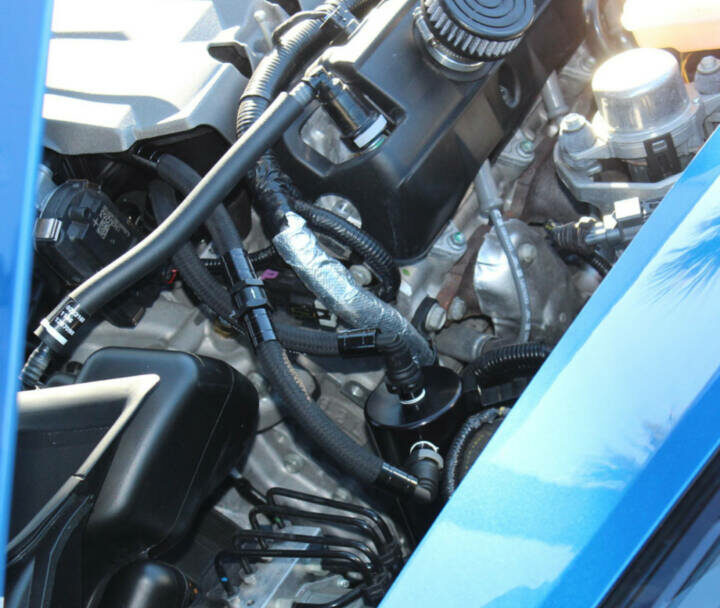 UPR Products 2014-2017 Chevrolet Corvette C7 NON-Z51 Single Valve Oil Catch Can