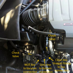 UPR Products 2014-2019 Chevrolet Corvette C7 Z51 (Dry Sump) Dual Valve Oil Catch Can CSS - Image 4