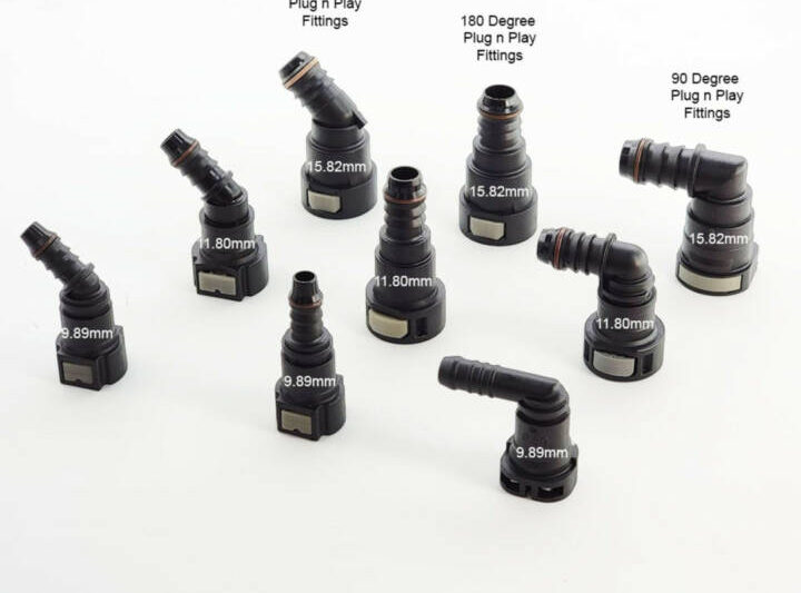 UPR Products Plug N Play PVC Snap Fitting Straight for Oil Catch Can 3/8 1/2 5/8