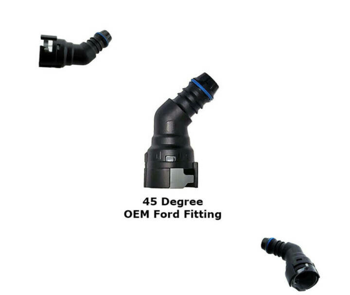 UPR Products OEM Style PCV Snap Fitting 45* Angle for Oil Catch Can 5/8 x 15.82mm