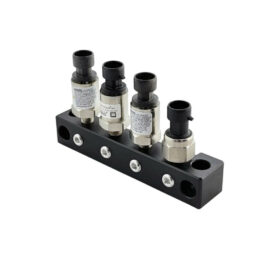 UPR Products 1/8 NPT Sensor Distribution Block Aluminum Black - Image 2