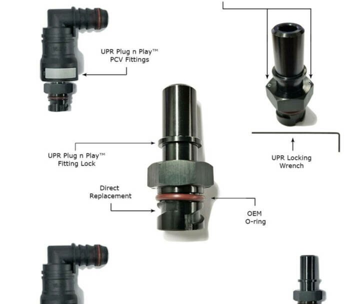 UPR Products 2011-2023 Mustang / F150 / Explorer / Hellcat Plug N Play Non-Adjustable Hi-Flo PCV Valve