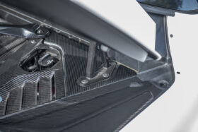 EOS 2020-2024 Chevrolet Corvette C8 Carbon Fiber Engine Bay Corner Vent Cover - Image 1