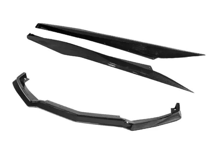 EOS 2020-2024 Chevrolet Corvette C8 Stingray "Z06 Style" Front Splitter Lip and Side Skirts - Carbon Flash