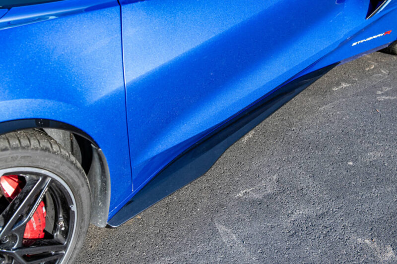 EOS 2020-2024 Chevrolet Corvette C8 Stingray "Z06 Style" Front Splitter Lip and Side Skirts - Carbon Flash - Image 3