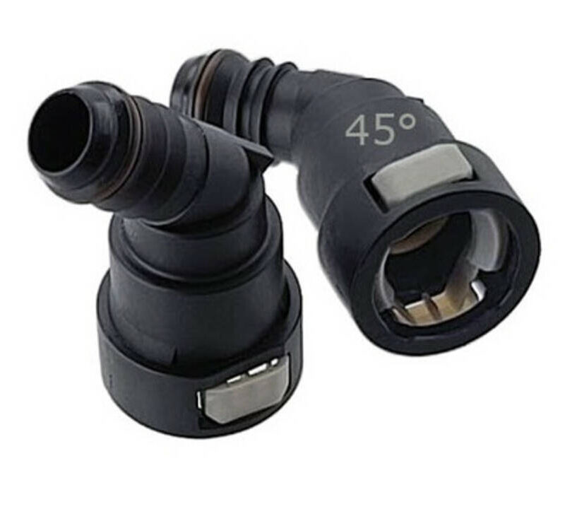 UPR Products Plug N Play PCV Snap Fitting 45* Angle for Oil Catch Can 3/8 1/2 5/8