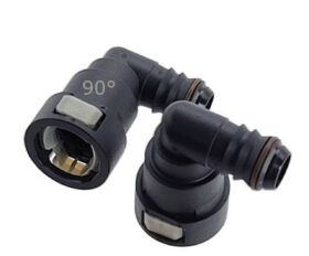 UPR Products Plug N Play PCV Snap Fitting 90* Angle for Oil Catch Can 3/8 1/2 5/8