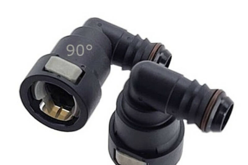 UPR Products Plug N Play PCV Snap Fitting 90* Angle for Oil Catch Can 3/8 1/2 5/8