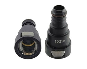 UPR Products Plug N Play PVC Snap Fitting Straight for Oil Catch Can 3/8 1/2 5/8 - Image 1