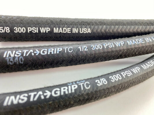 UPR Products Continental Insta-Grip TC 3/8 Oil Resistant Braided Hose 300 PSI