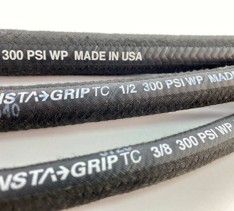 UPR Products Continental Insta-Grip TC 3/8 Oil Resistant Braided Hose 300 PSI