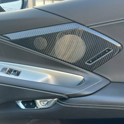 EOS 2020-2024 Chevrolet Corvette C8 Carbon Fiber Interior Door Speaker Cover