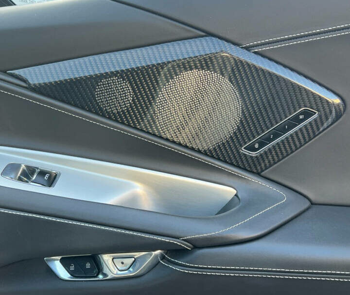 EOS 2020-2024 Chevrolet Corvette C8 Carbon Fiber Interior Door Speaker Cover