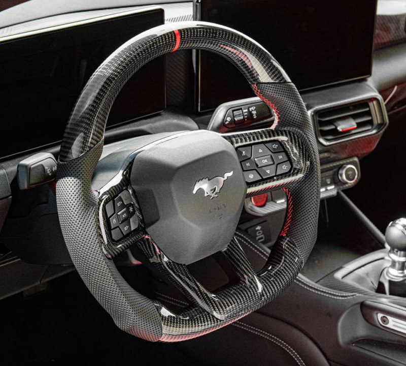 FFP 2024 Ford Mustang Carbon Fiber Steering Wheel - Bespoke