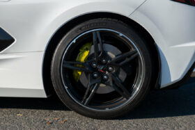EOS 2020-2024 Chevrolet Corvette Carbon Fiber C8 XL Extended Rear Splash Guard Mud Flaps - Image 3