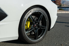 EOS 2020-2024 Chevrolet Corvette Carbon Fiber C8 XL Extended Rear Splash Guard Mud Flaps - Image 7