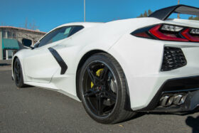 EOS 2020-2024 Chevrolet Corvette Carbon Fiber C8 XL Extended Rear Splash Guard Mud Flaps - Image 2