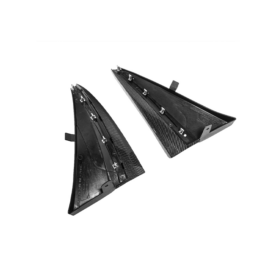 EOS 2014-2019 Chevrolet Corvette C7 Primer Black XL Extended Style Front Wheel Splash Guard Pair - Image 2