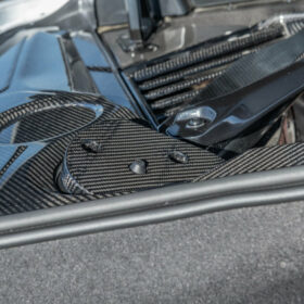 EOS 2020-2024 Chevrolet Corvette C8 Carbon Fiber Rear Engine Bay Struct Covers (With No Magnetic Ride) - Image 2