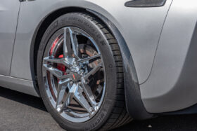EOS 2005-2013 Chevrolet Corvette C6 Base Carbon Fiber Rear Splash Guards Mud Flaps - Image 3