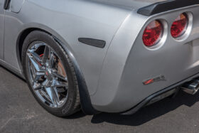 EOS 2005-2013 Chevrolet Corvette C6 Base Carbon Fiber Rear Splash Guards Mud Flaps - Image 4