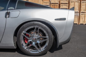 EOS 2005-2013 Chevrolet Corvette C6 Base Carbon Fiber Rear Splash Guards Mud Flaps - Image 2