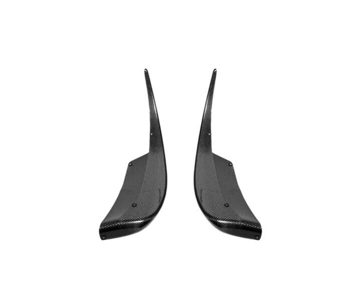 EOS 2005-2013 Chevrolet Corvette C6 Base Carbon Fiber Rear Splash Guards Mud Flaps