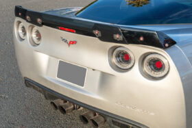 EOS 2005-2013 Chevrolet Corvette C6 C6.5 Style Carbon Flash Metallic Rear Trunk Lid Spoiler With Smoke Tinted WickerBill - Image 1