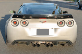 EOS 2005-2013 Chevrolet Corvette C6 C6.5 Style Carbon Flash Metallic Rear Trunk Lid Spoiler With Smoke Tinted WickerBill - Image 2