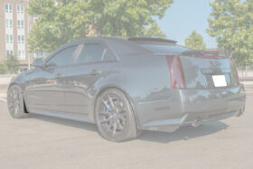 EOS 2009- 2015 Cadillac CTS-V Carbon Fiber Front Mud Flaps - Image 1