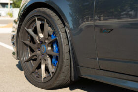 EOS 2009- 2015 Cadillac CTS-V Carbon Fiber Front Mud Flaps - Image 3