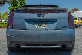 EOS 2009-2015 Cadillac Gen.2 CTS-V Carbon Fiber Rear Bumper Diffuser Valance Grille Insert - Image 1