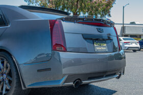 EOS 2009-2015 Cadillac Gen.2 CTS-V Carbon Fiber Rear Bumper Diffuser Valance Grille Insert - Image 3