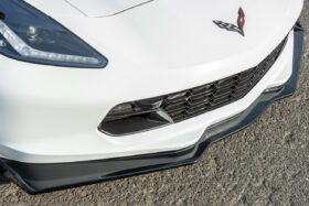 EOS 2014-2019 Chevrolet Corvette C7 Z06 Carbon Flash Metallic Stage 2.5 ZR1 Conversion Extended Front Splitter With Side Winglets - Image 1