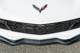 EOS 2014-2019 Chevrolet Corvette C7 Z06 Carbon Flash Metallic Stage 2.5 ZR1 Conversion Extended Front Splitter With Side Winglets - Image 2